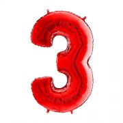 Load image into Gallery viewer, Large Number Balloons - Red