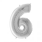 Load image into Gallery viewer, Large Number Balloons - Silver