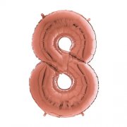 Load image into Gallery viewer, Large Number Balloons - Rose Gold