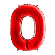 Large Number Balloons - Red