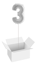 Load image into Gallery viewer, Large Number Balloons - Silver
