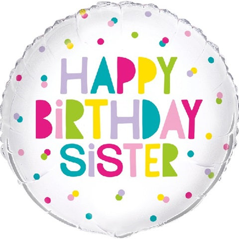 Happy Birthday Sister Balloon